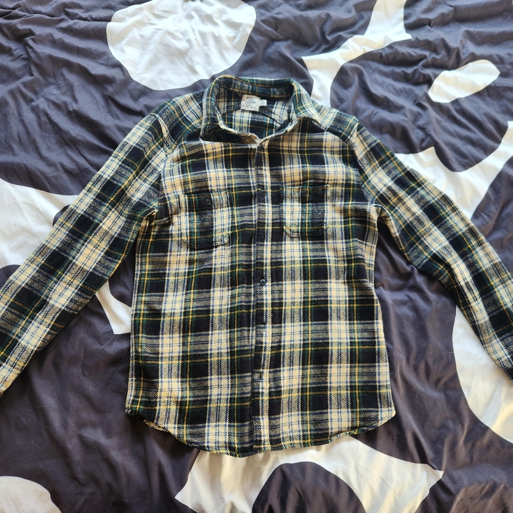 Flint & Tinder Flannel Crossback Work Shirt x Brad Leone - Medium